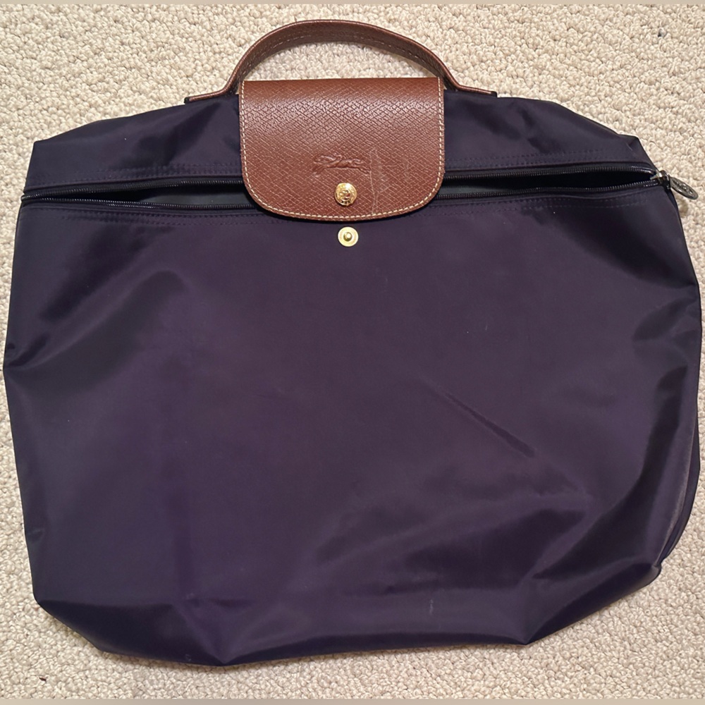 Longchamp Le Pilage document bag. EUC. Custom designed. Only used a few times.